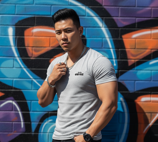 Grey Melange Premium Old money tshirt