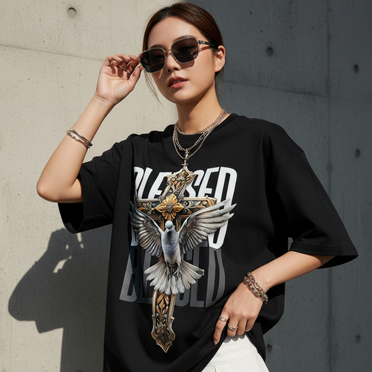 "Blessed Ascent" Black Premium Tee