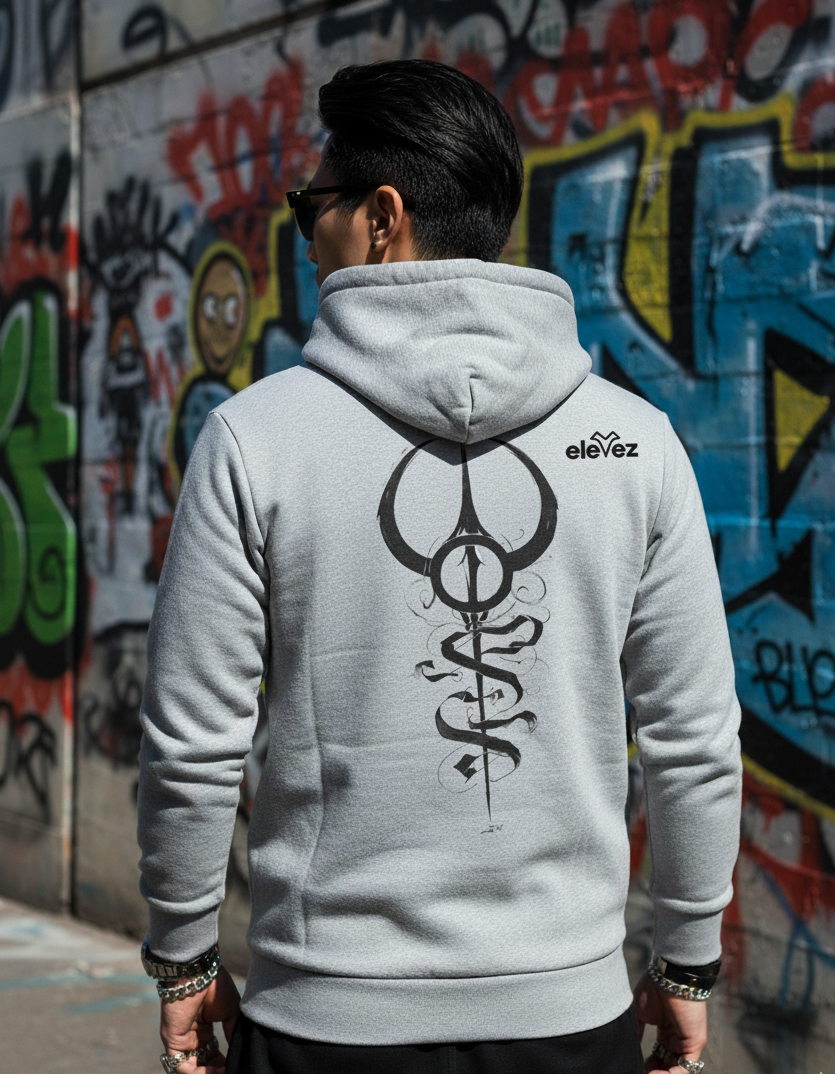 "The serpent's Key" Melange Hoodie