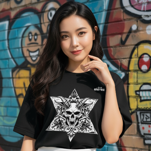 "Hex-Hand Ascension" Oversized Tee