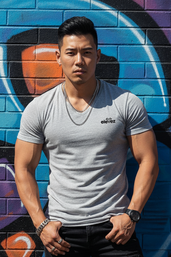 Grey Melange Premium Old money tshirt