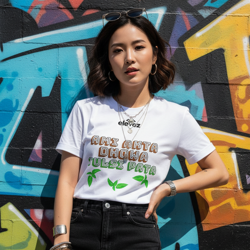 "Ami akta dhowa tulsi pata" Tshirt