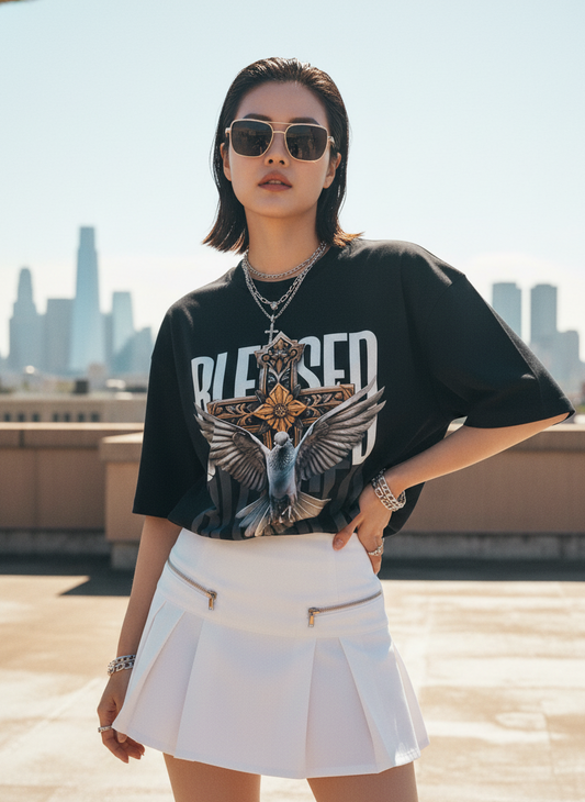 "Blessed Ascent" Black Premium Tee