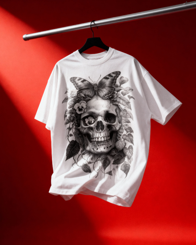 "Memento Mori, Memento Vivere" Oversized Tee, Stylish