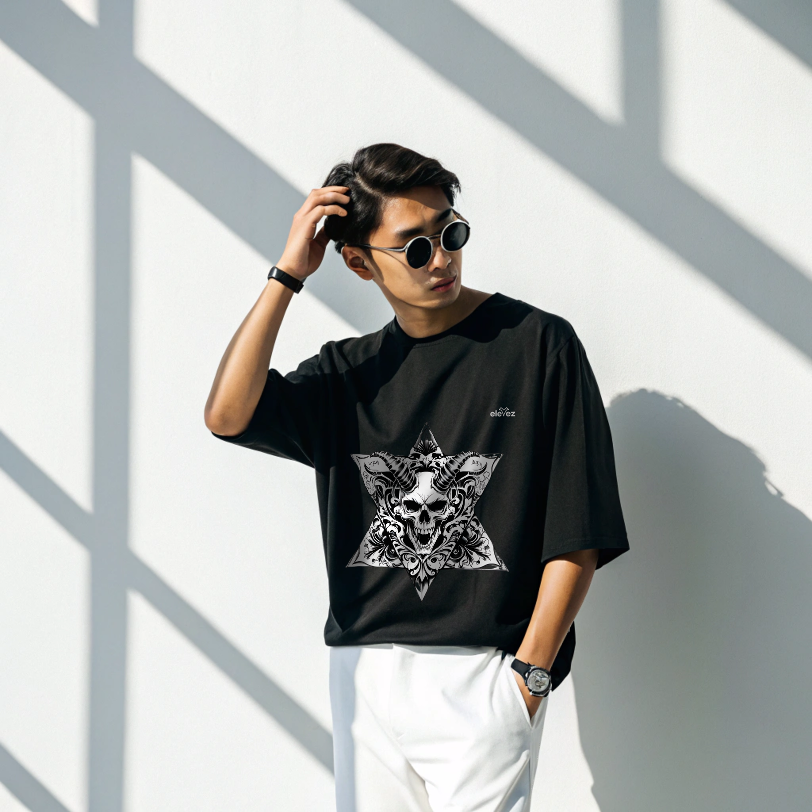 "Hex-Hand Ascension" Oversized Tee