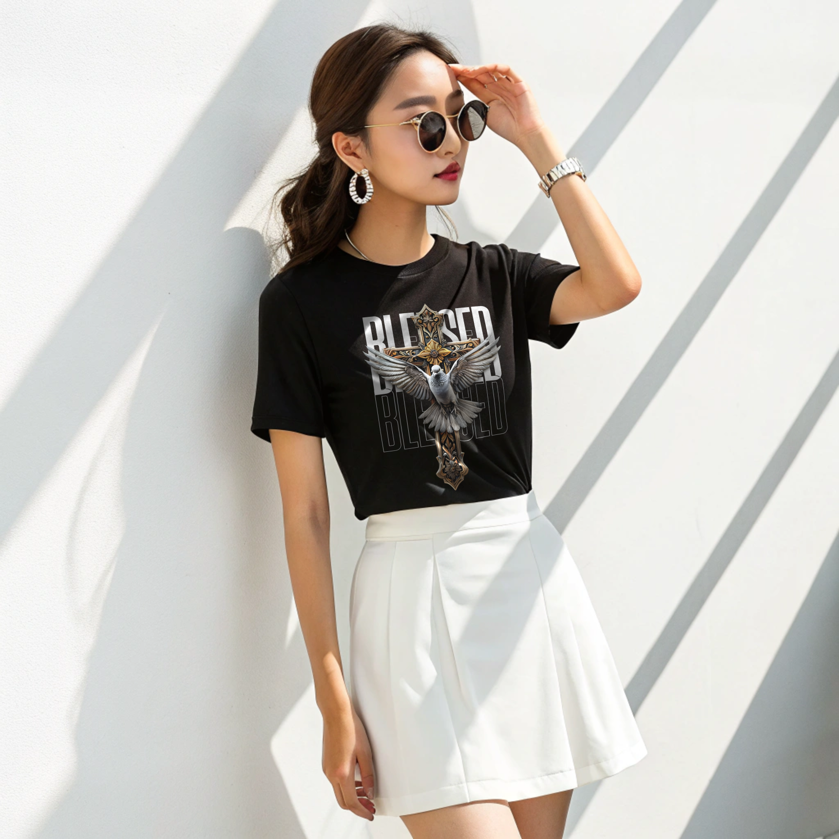 "Blessed Ascent" Black Premium Tee