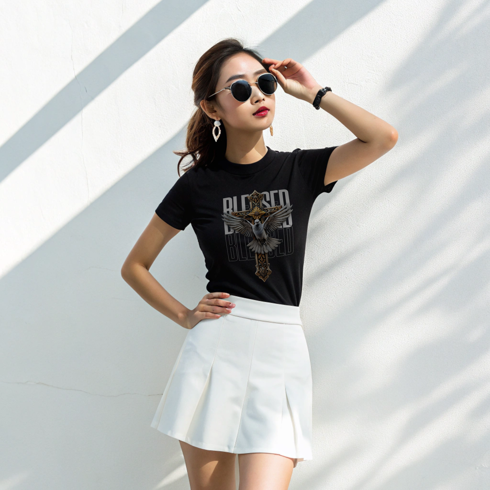 "Blessed Ascent" Black Premium Tee