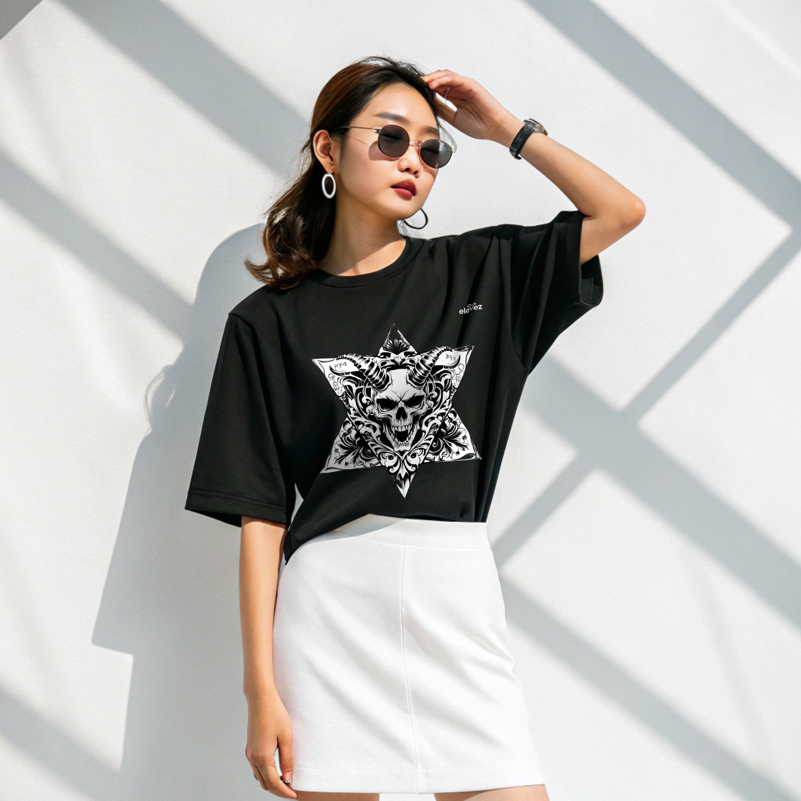 "Hex-Hand Ascension" Oversized Tee